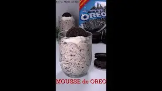 3-Ingredient Oreo Mousse! | #Shorts | Mousse de Oreo