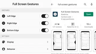 Enable Full screen gestures on any device !!