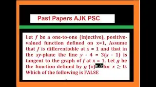 Let f be a one-to-one (injective), a positive-valued function defined on x=1,  f is