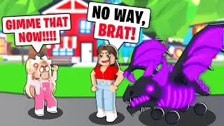 This *SPOILED KID* DEMANDED Our MEGA NEON SHADOW DRAGON! (Roblox Adopt Me)