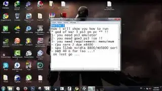 How to run god of war 3 iso file in pc