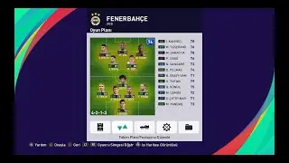 PES 2021 ANALİG  FENERBAHÇE 2021 2022  GÜNCEL KADROLAR