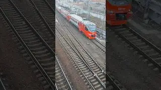 Электропоезд ЭП3Д-0101 Аэроэкспресс Владивосток - Аэропорт "Владивосток". ЖД вокзал  Владивосток