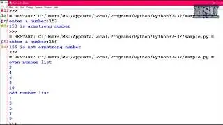GE8161 Problem Solving and python Programming Laboratory 12   Print Odd and Even List