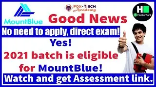is 2021 batch eligible for MountBlue? | Off campus job for 2021 | Mountblue Jobs for freshers 2021