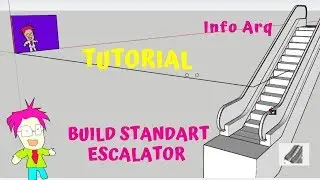 Build Standart escalator - 1001bit plugin SketchUp