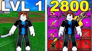 Noob To Max COLLECTING EVERY SWORD (Blox Fruits)