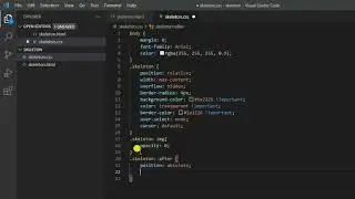 skeleton animation loading page | loading page for website | loading animation html css