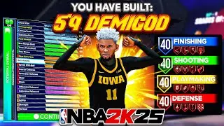 *NEW* 5'9 GUARD BUILD is a DEMIGOD in NBA2K25! 99 3BALL + 10 LEGEND BADGES! BEST GUARD BUILD 2K25!