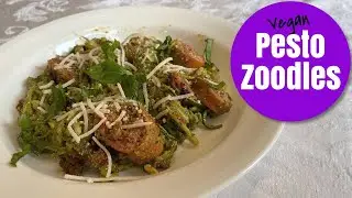 Vegan Pesto Zoodles