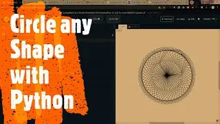 How to draw a circle of of any shape using python