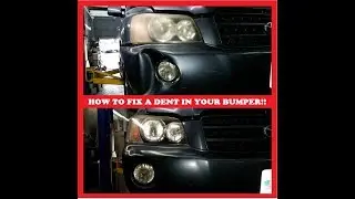 How to pop a dent out of a bumper FOR FREE!!