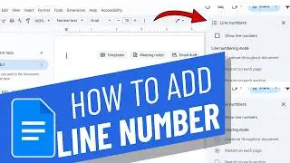 How to Add Line Numbers in Google Docs