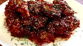 Delicious chicken wings in a spicy-sweet sauce in 15 minutes