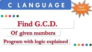 C Programming for finding GCD of any two integer