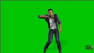 Handsome Boy Hip Hop Dance Animation Green Screen