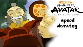 Uncle Iroh - Avatar the last Airbender speedpaint/drawing | (Sketchbook)