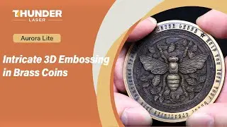 Aurora Lite Application in Brass Coins: Intricate 3D Embossing