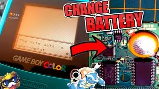 HOW TO CHANGE BATTERY - Gameboy games (Pokemon) FIX : The file data is destroyed