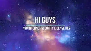 AVG Internet Security License key 2018