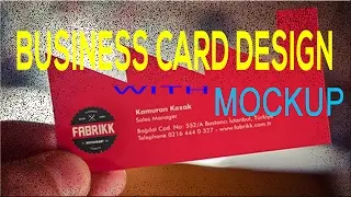 How To Make Professional Business Card and Mockup By Adobe Photoshop CC । 4K HD