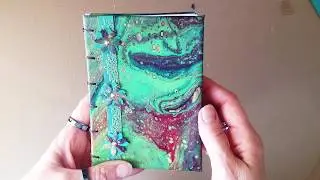 How To Use Your Acrylic Pour Canvases To Make A Stunning Journal Cover - A Brilliant Idea!