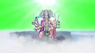 Devotional Background ROYALTY FREE GREEN SCREEN lord hanumaan animation