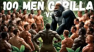 100 Men vs 1 Gorilla