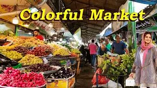 Exploring the most Beautiful and Delicious Food Market in northern Iran, Price of food Bazaar, IRAN