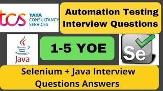 Automation Testing Interview Questions Answers | Selenium | Java | Software Testing