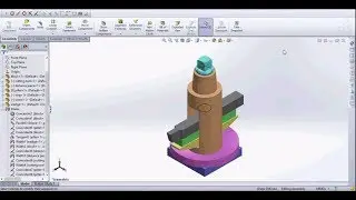 Solidworks Lathe single tool post assembly design tutorial.