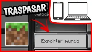 Como EXPORTAR MUNDOS de Minecraft Bedrock | Celular y PC
