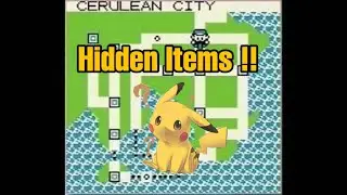 Pokemon Yellow - All Hidden Items In Cerulean City