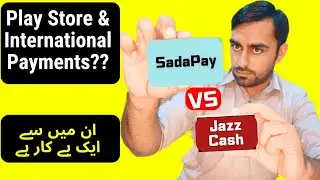 SadaPay debit card VS jazz cash master debit card for Google Play Store & International Payments