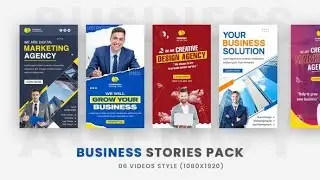 Corporate Business Company Promo Stories Pack | Free Download Videohive Template |