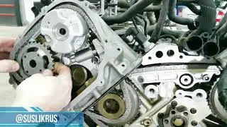 Полное обновление цепного привода на двигателе V6 AUDI