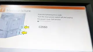 Kyocera Taskalfa 3501i 4501i 5501i | koycera 55001i code C2550 l Error 2550 kyocera