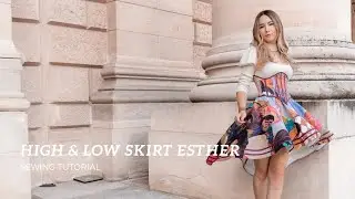 High & Low Skirt ESTHER: Step by step TUTORIAL - THISISKACHI DIY