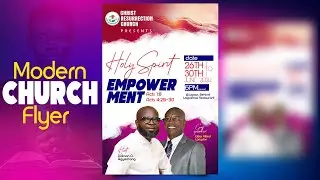 CREATE MODERN || CHURCH || FLYERS || IN PHOTOSHOP || 2024