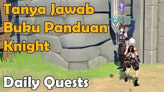Genshin Impact Daily Quests Mondstadt Tanya Jawab Buku Panduan Knight - Swan
