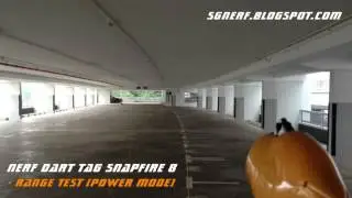 Nerf Dart Tag Snapfire 8 - Demo & Range Test
