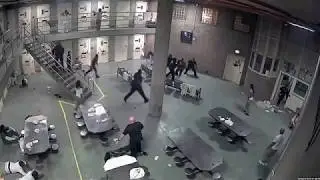 GANG FIGHT INSIDE CHICAGO JAIL