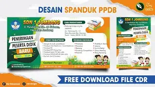 DOWNLOAD DESAIN SPANDUK PPDB 2023 CORELDRAW ( FREE CDR )  - Nur Designs
