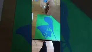 Рисование нитью.