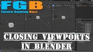 Blender 3D Quick tip: Closing Viewports