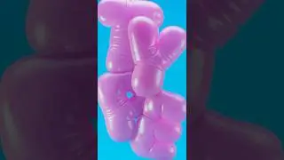 How to Create Bubble Text in #cinema4d #c4d 🎈🎈🎈