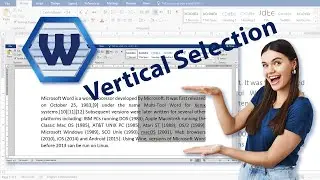 How to Select Text Vertically | Microsoft Office Word | Online Learning