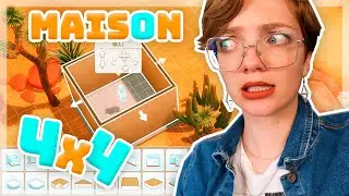 Construire une jolie maison de 4x4 carreaux ? | Challenge Sims 4 🛠️
