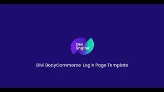 BodyCommerce Login/Register Page Template