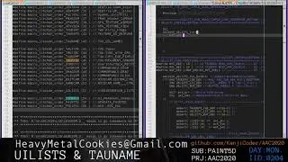 204 : PAINT5D PART 104 UILISTS AND TAUNAME stubbed in but not finished